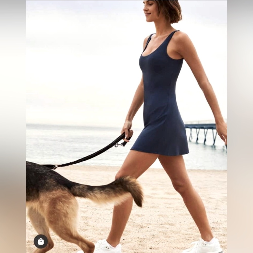 OYSHO Black Compressive Dress Tennis Dress with built in Inner Jumpsuit Size S